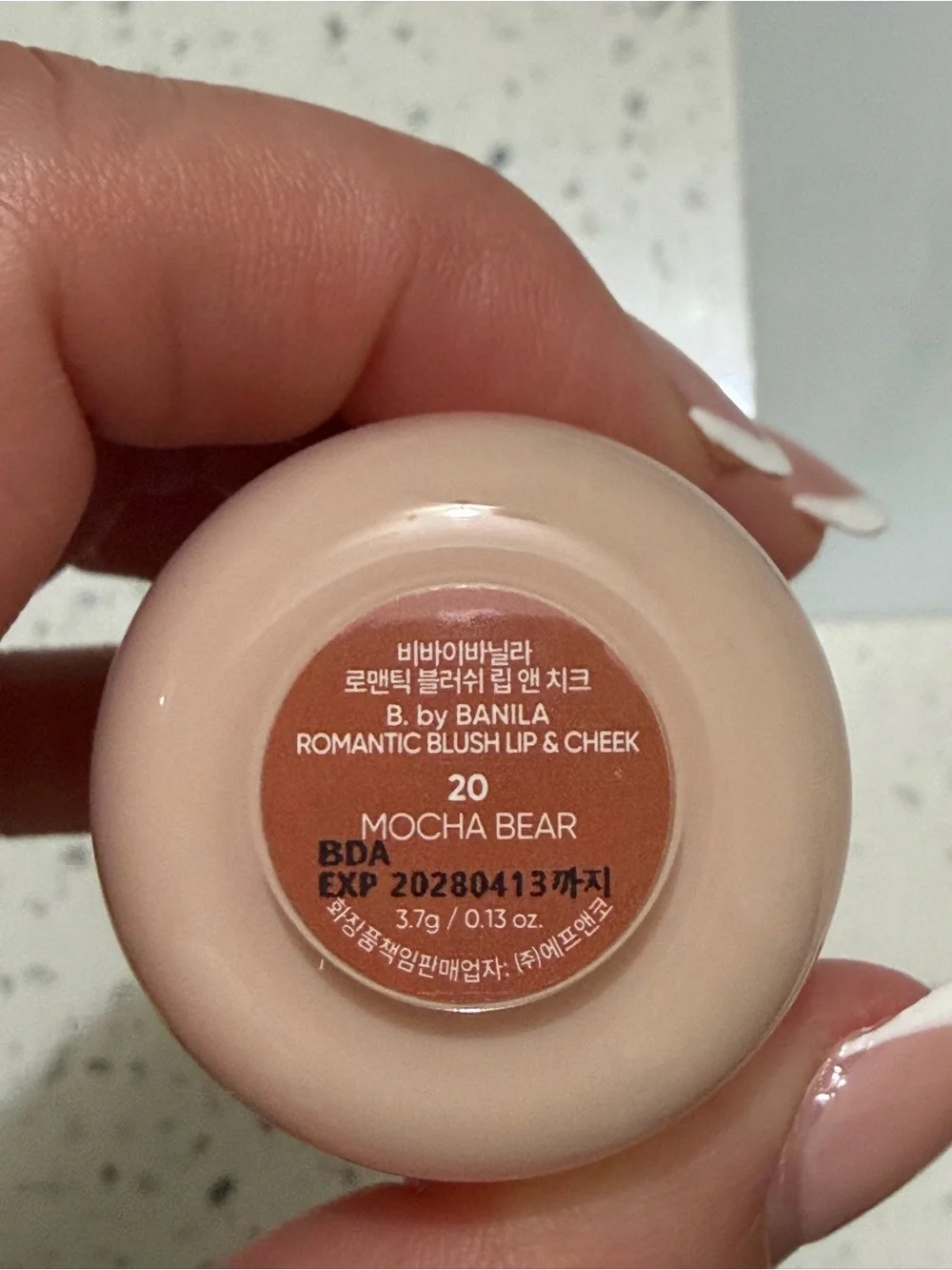 B. by BANILA Romantic Blush Lip & Cheek – Shade 20 Mocha Bear